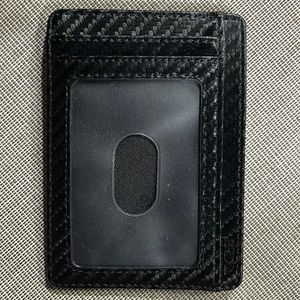 NWOB Buffway minimalist black wallet